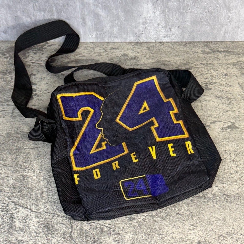 Kobe Bryant Side Bag Black‎ Mamba LA Lakers 24 Forever